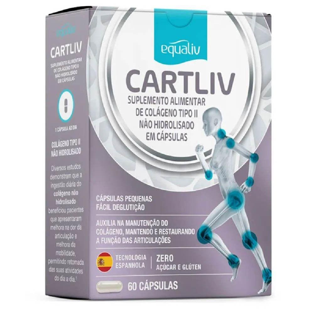 Suplemento Cartiliv Colágeno Tipo 2 60 Cápsulas - Equaliv