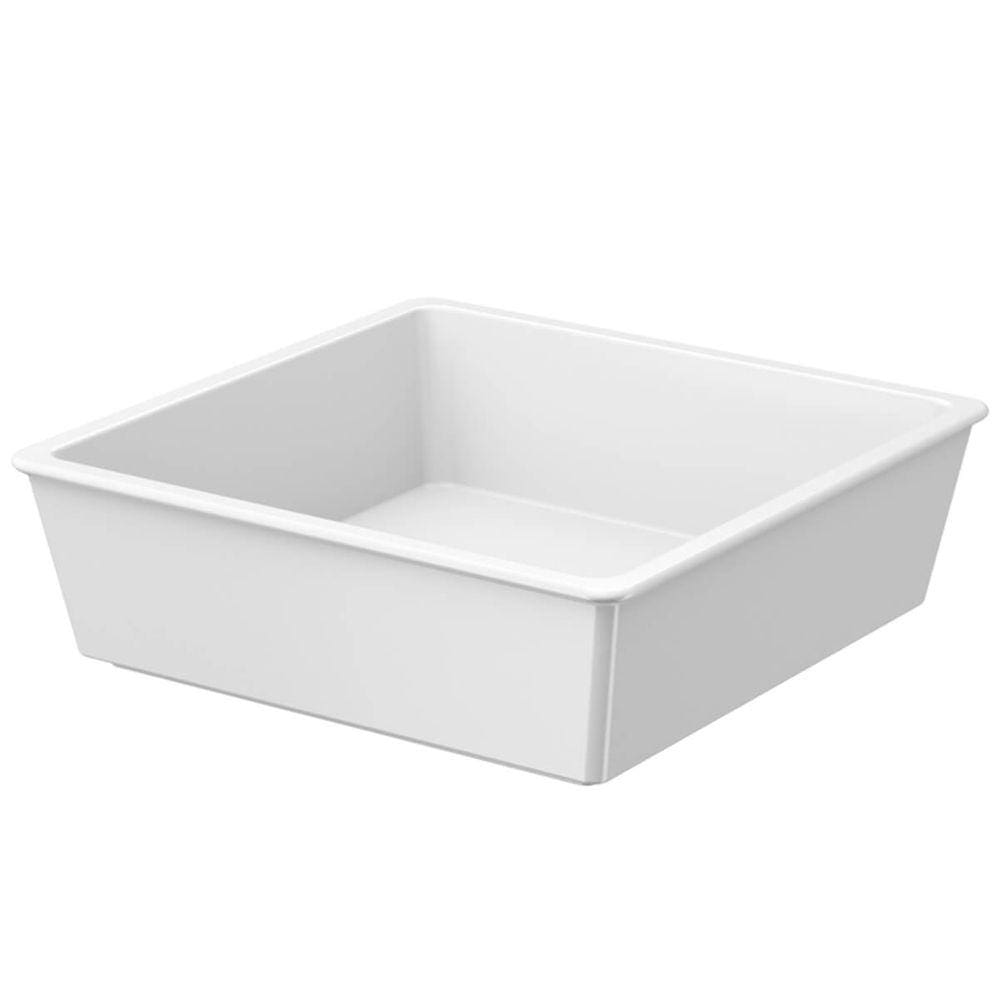 Kit 42 Travessas Fundas Pequenas 230ml Servir Lanches Aperitivos Molhos Retangulares Brancas Coza