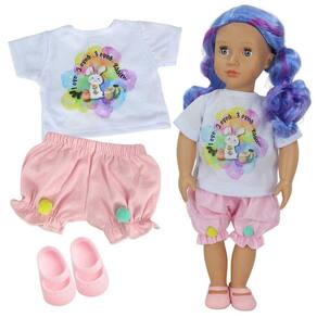 Roupinha Boneca Baby Reborn 5PÇS Touca+Manta Lindo Marrom