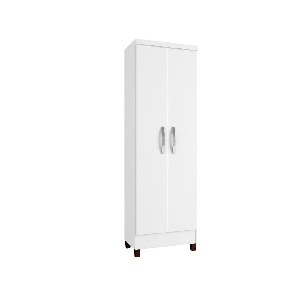 Armário Multiuso Com 2 Portas Sapateira 5 Prateleiras Branco