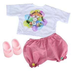 Roupa boneca reborn conjunto zoo laco de fita extra extra extra, extra