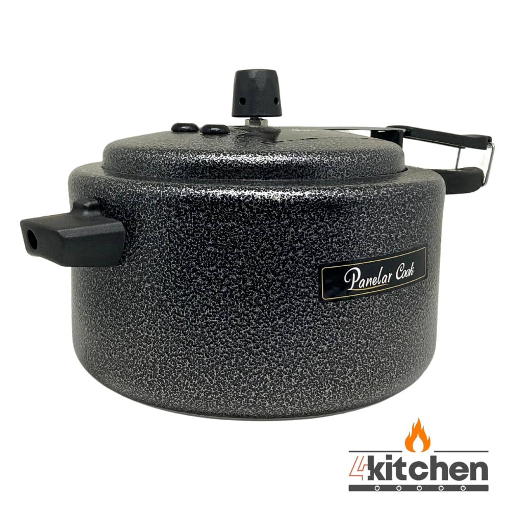 Panela de Pressão 4,5 Litros Preta Craqueada Antiaderente