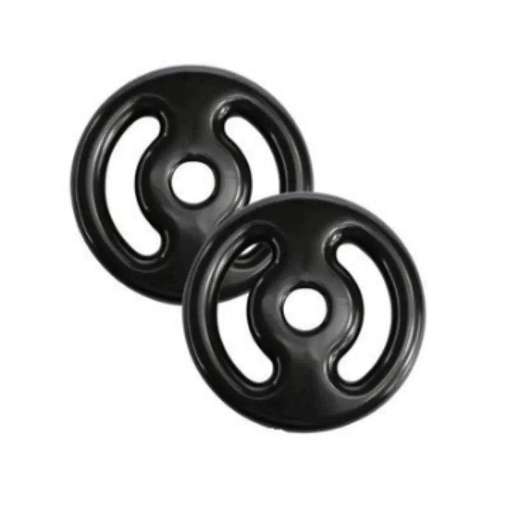 Par de Anilha Emborrachada 4kg Vazada