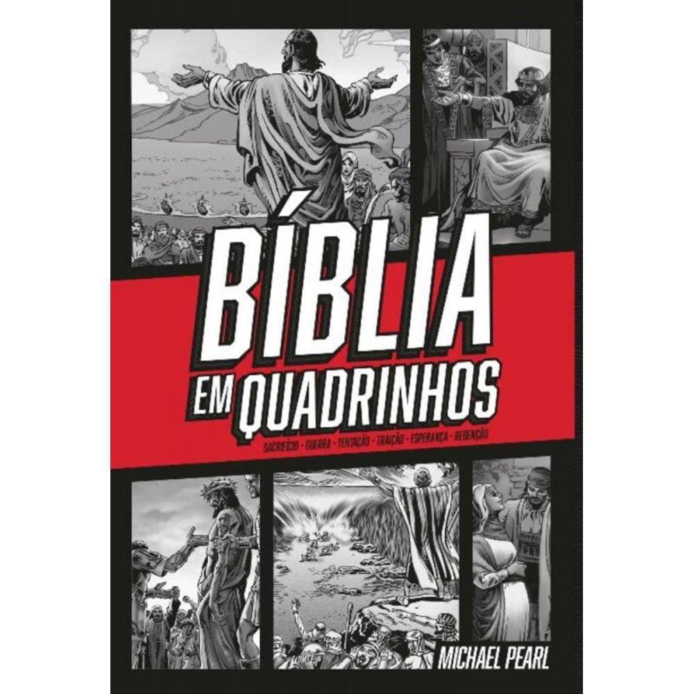 Bíblia Em Quadrinhos - Capa Dura - Vermelha - a Palavra De Deus Com Aventura, Ação e Emoção.