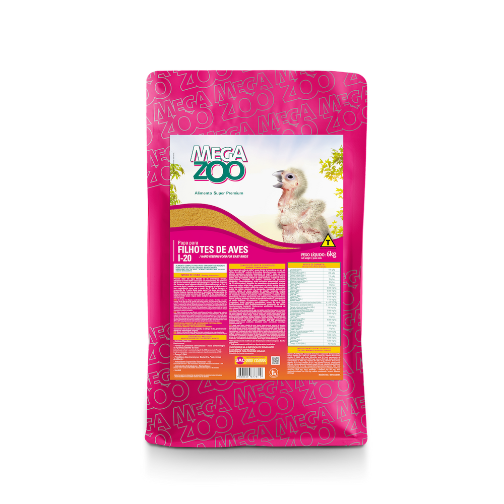 Megazoo Ext Papagaio Premium (Pp16) 12Kg