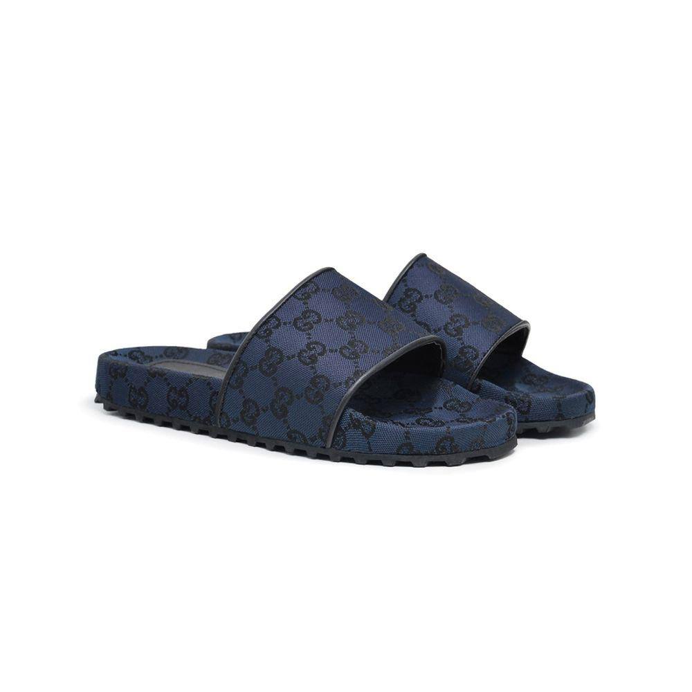 Chinelo slide masculino azul | Extra