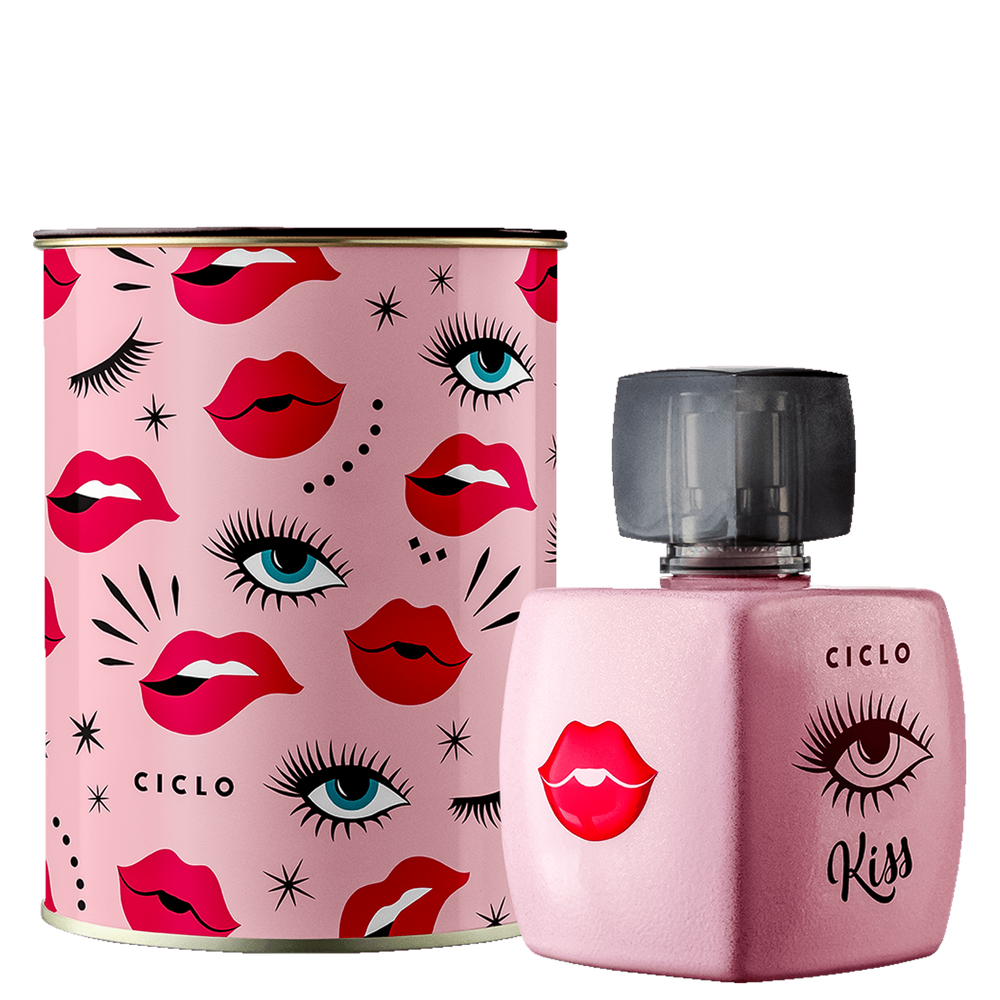 Kiss Ciclo Cosméticos Colônia Lata - Perfume Feminino 100ml