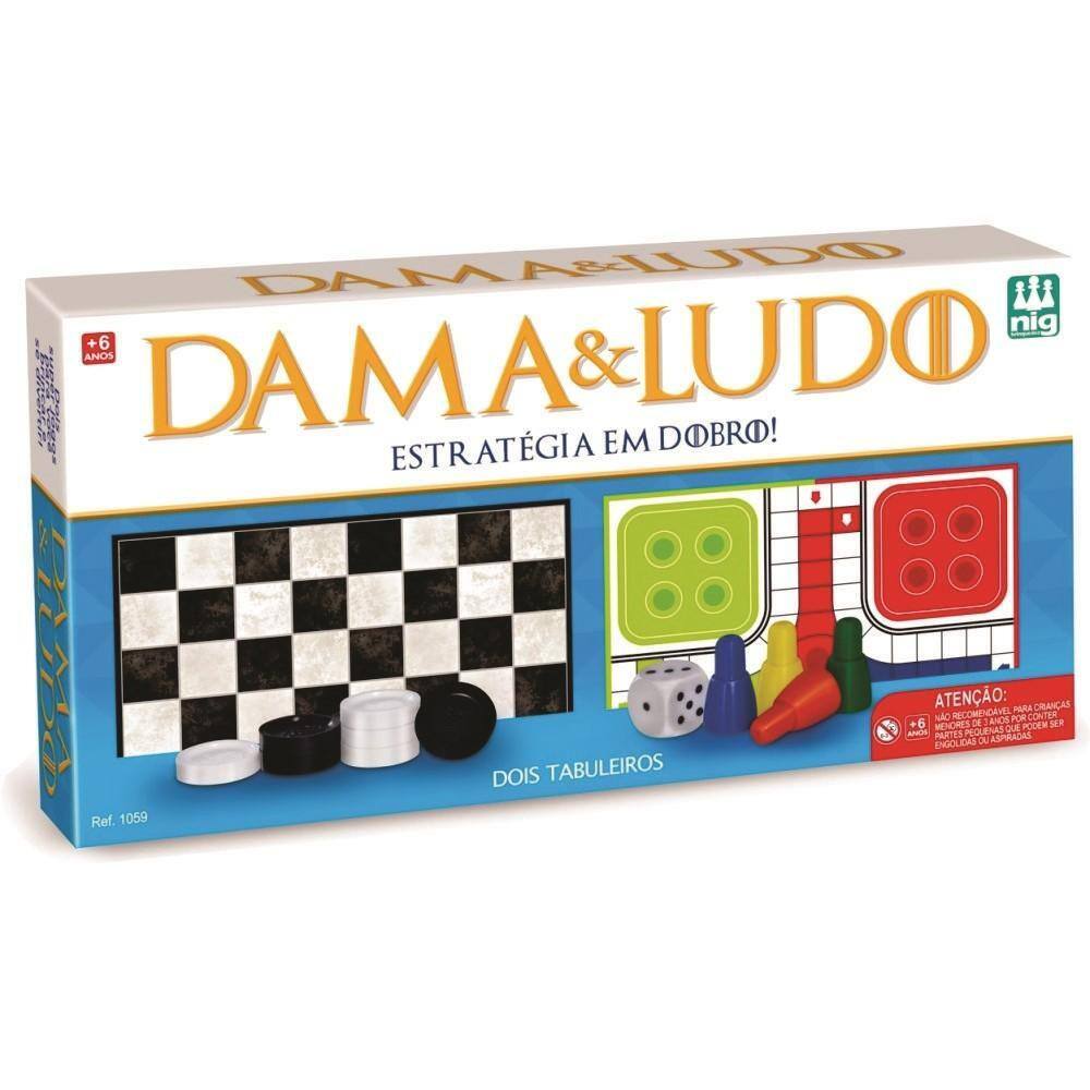 Jogos Clássicos Ludo/Damas/Trilha Brinquedos Toya - minipreco