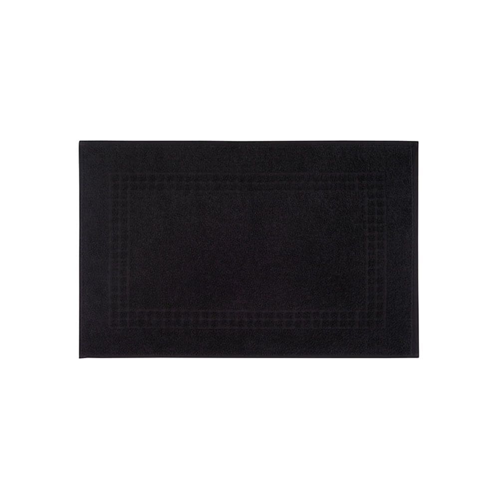Toalha de Piso 40x63cm 100% Algodão Preto