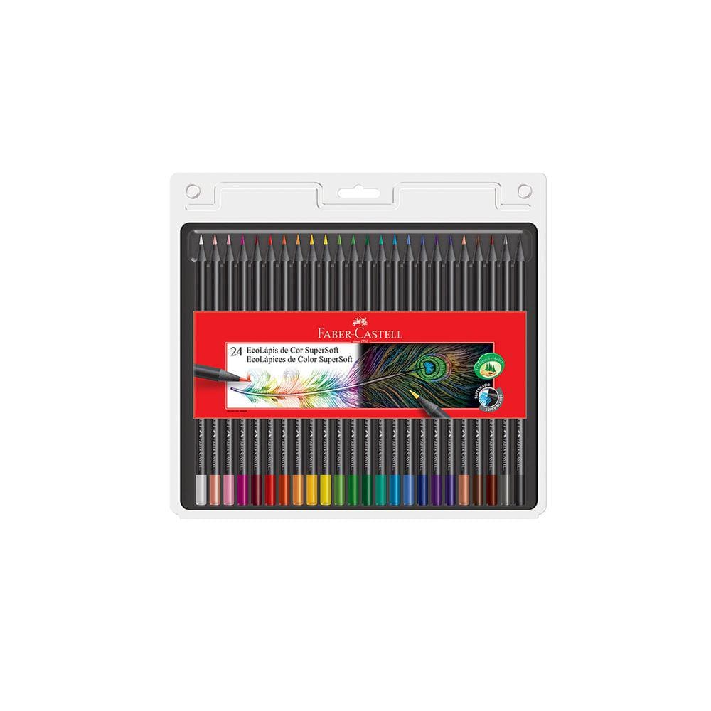 Lápis de Cor Faber-Castell Super Soft 24 Cores
