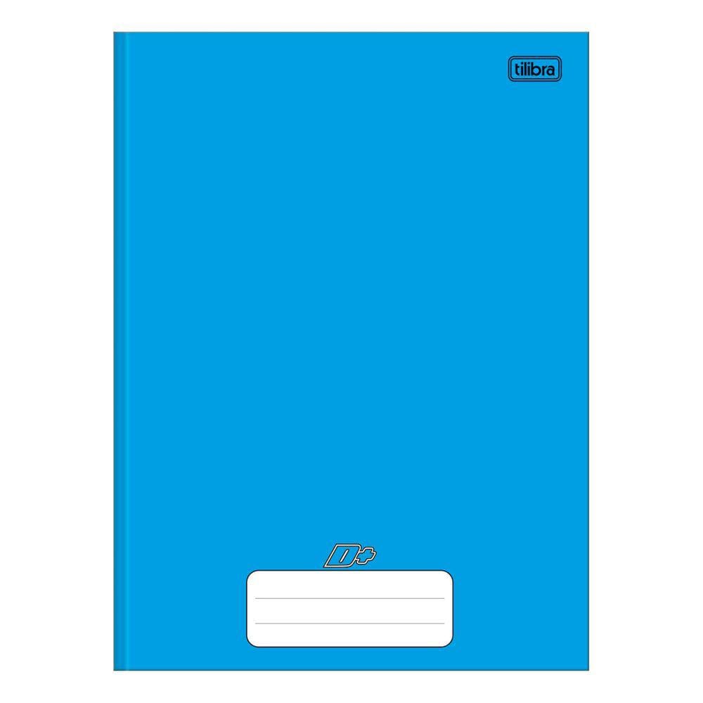 Caderno Brochura Tilibra Capa Dura 1/4 Azul 96 Folhas