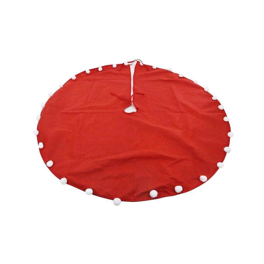 Saia de Árvore Le Vermelha com Pompom