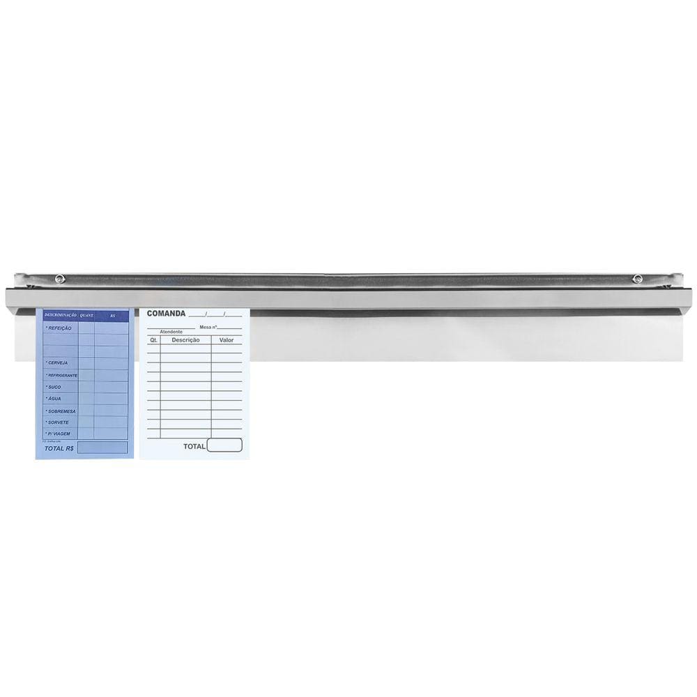 Porta Comandas De Parede Para Restaurante Bar 60Cm Aço Inox Domama