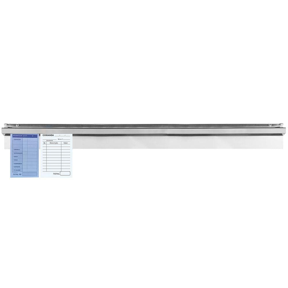 Régua Porta Comandas de Parede para Restaurante 90cm Aço Inox Domama
