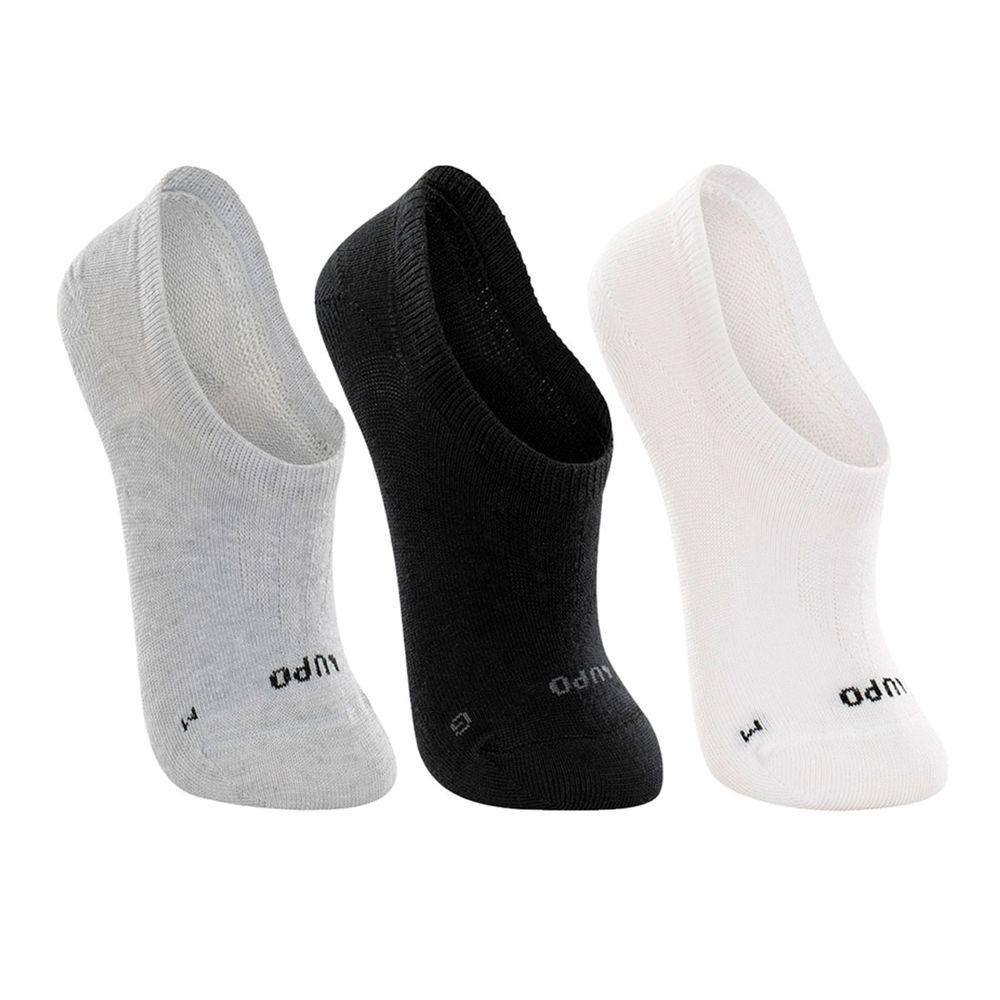 Kit 3 Pares Meias Infantil Menino Cano invisível Lupo 2270-089