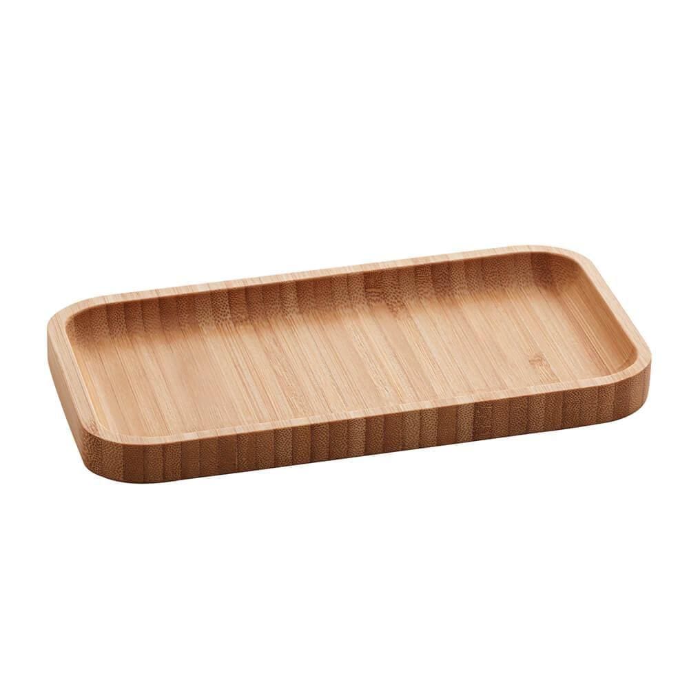 Travessa de Bambu Petisqueira Retangular Wire 20x10cm - Lyor