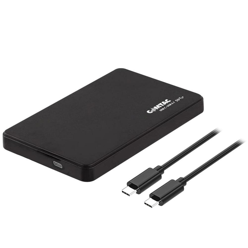 Case Usb 3.0 Abs Black Spin Tipo C Aluminio Comtac 9390