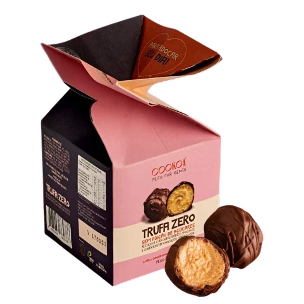 Trufa Zero com Ganache Branco Cookoa 135g
