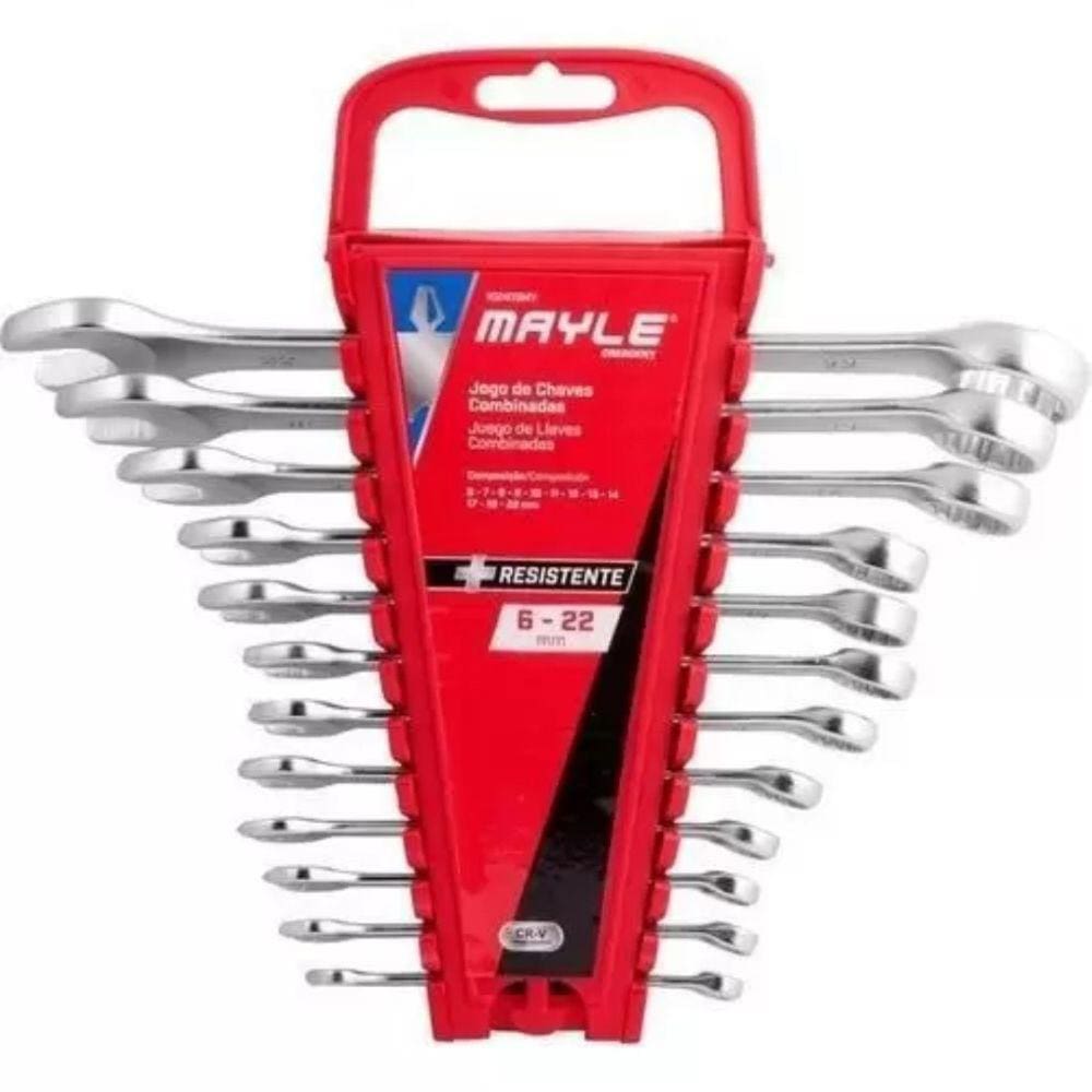 Jogo Chave Combinada 6A22Mm C/12 Pc Rack Mayle