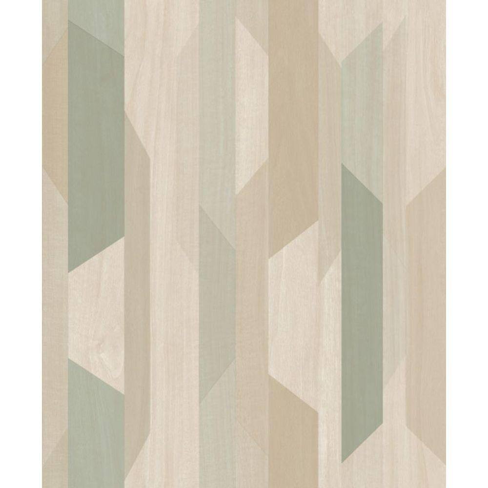 Papel de Parede Muse Geométrico Verde e Bege A57001