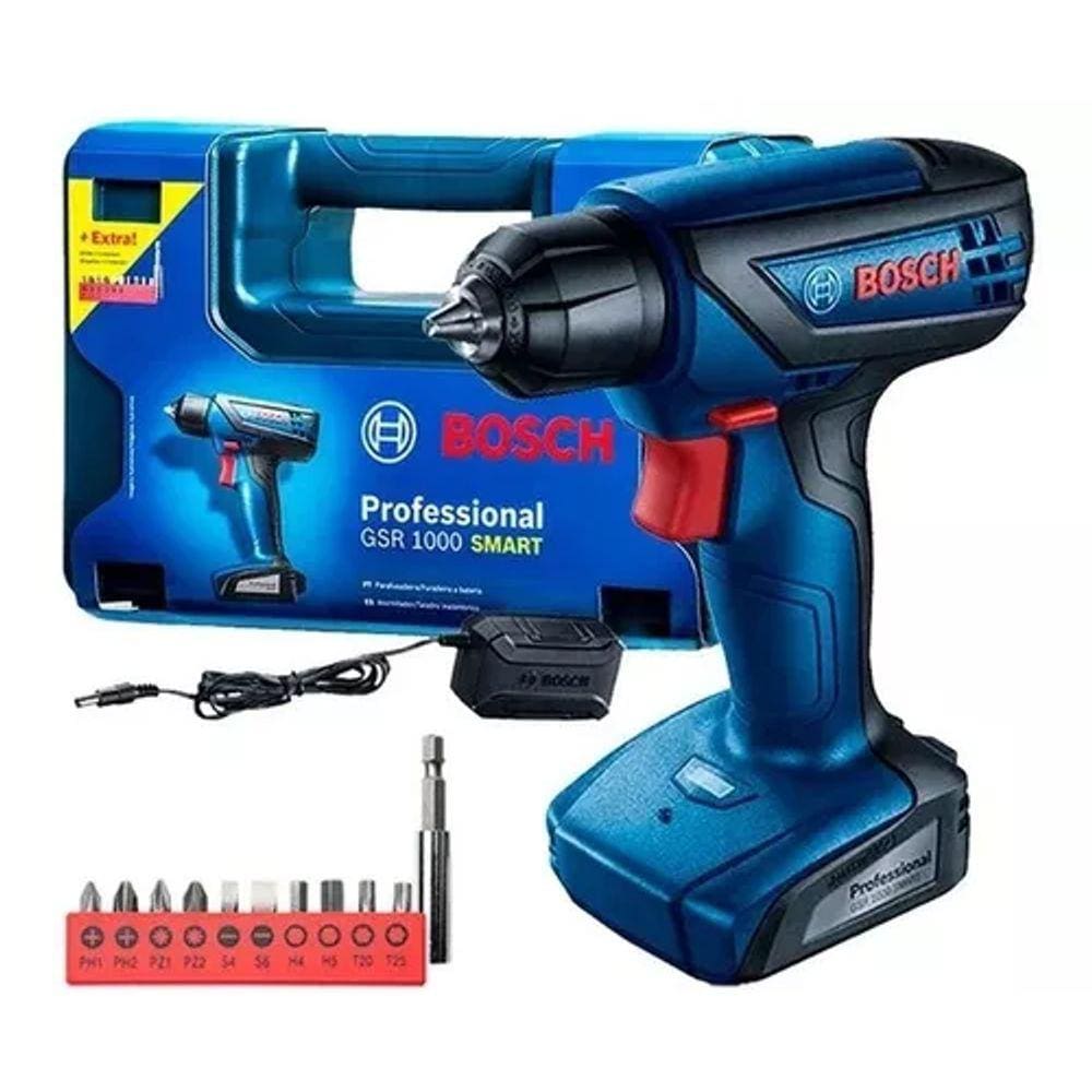 Furadeira Parafusadeira Profissional Bateria E 10 Bits Bosch