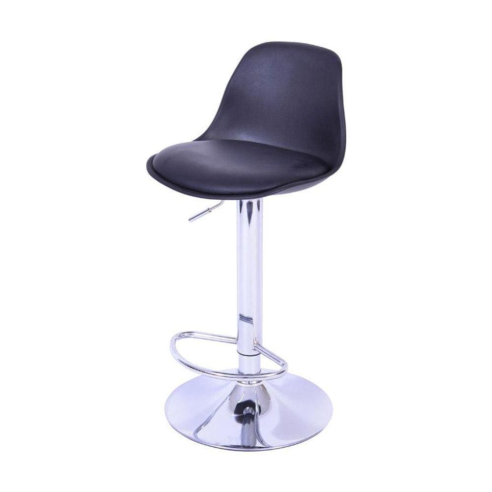 Cadeira Joly Preta Base Cromada