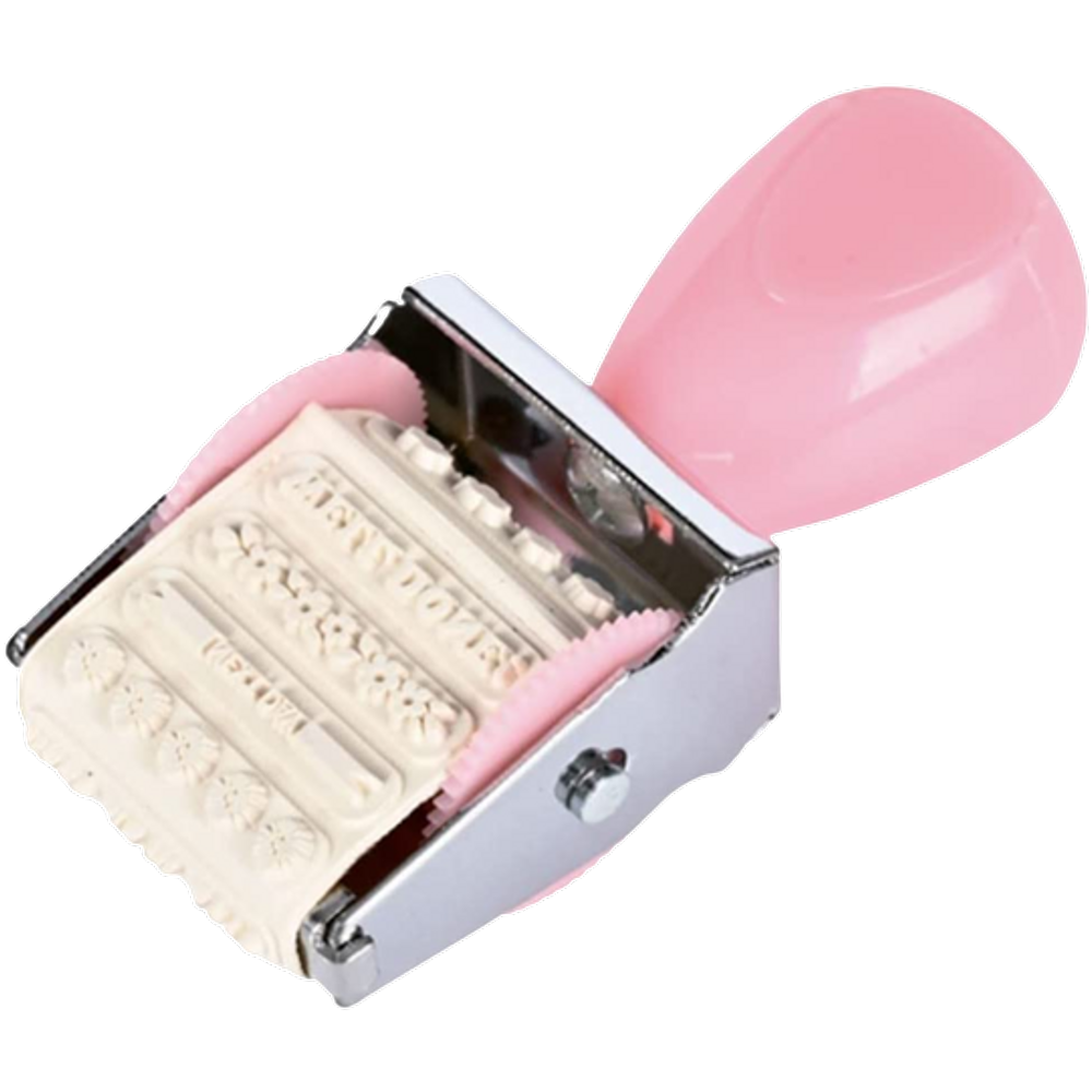 Carimbo rotativo com carimbeira 4 cores 12 imagens Molin