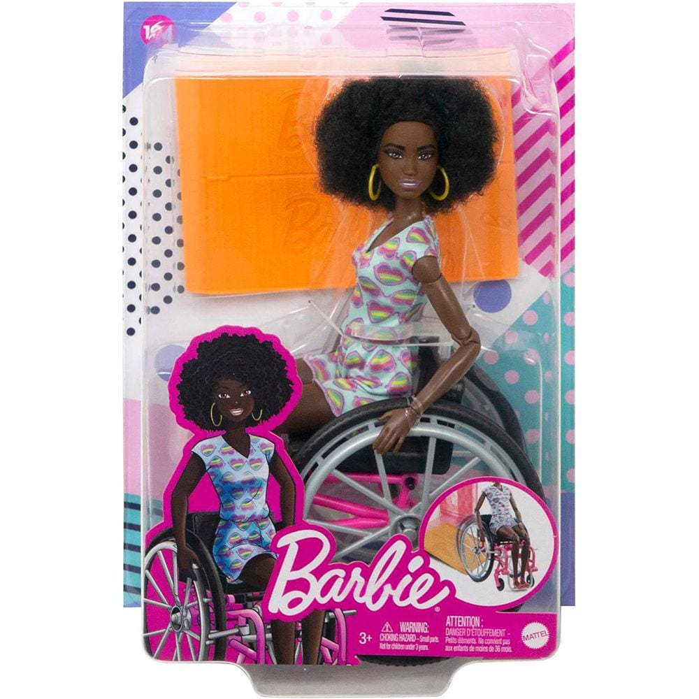 Barbie Cadeirante Negra #195 HJT14 - Mattel