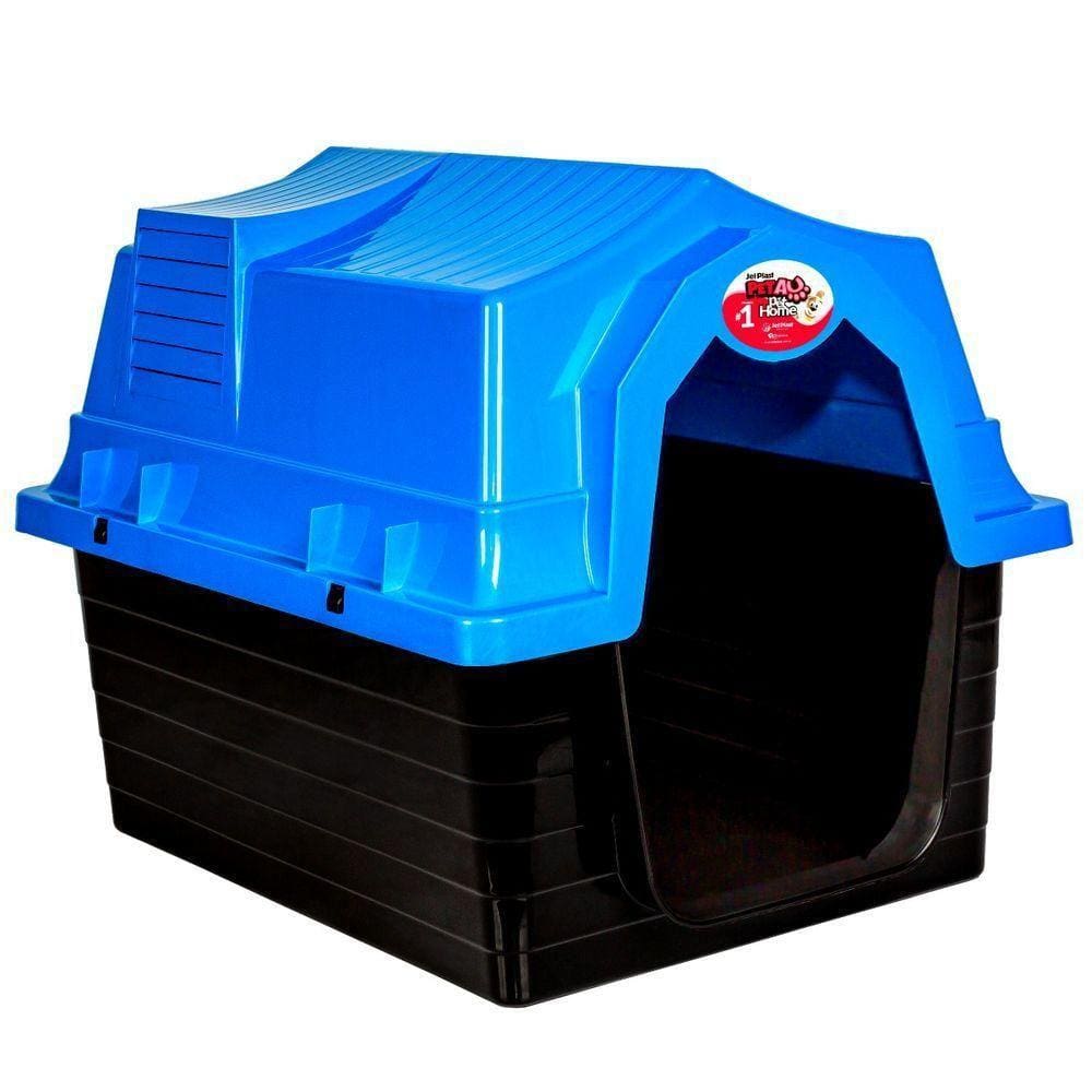 Casinha De Cachorro Pet Au Para Cães Nº 4 Jel Plast Azul