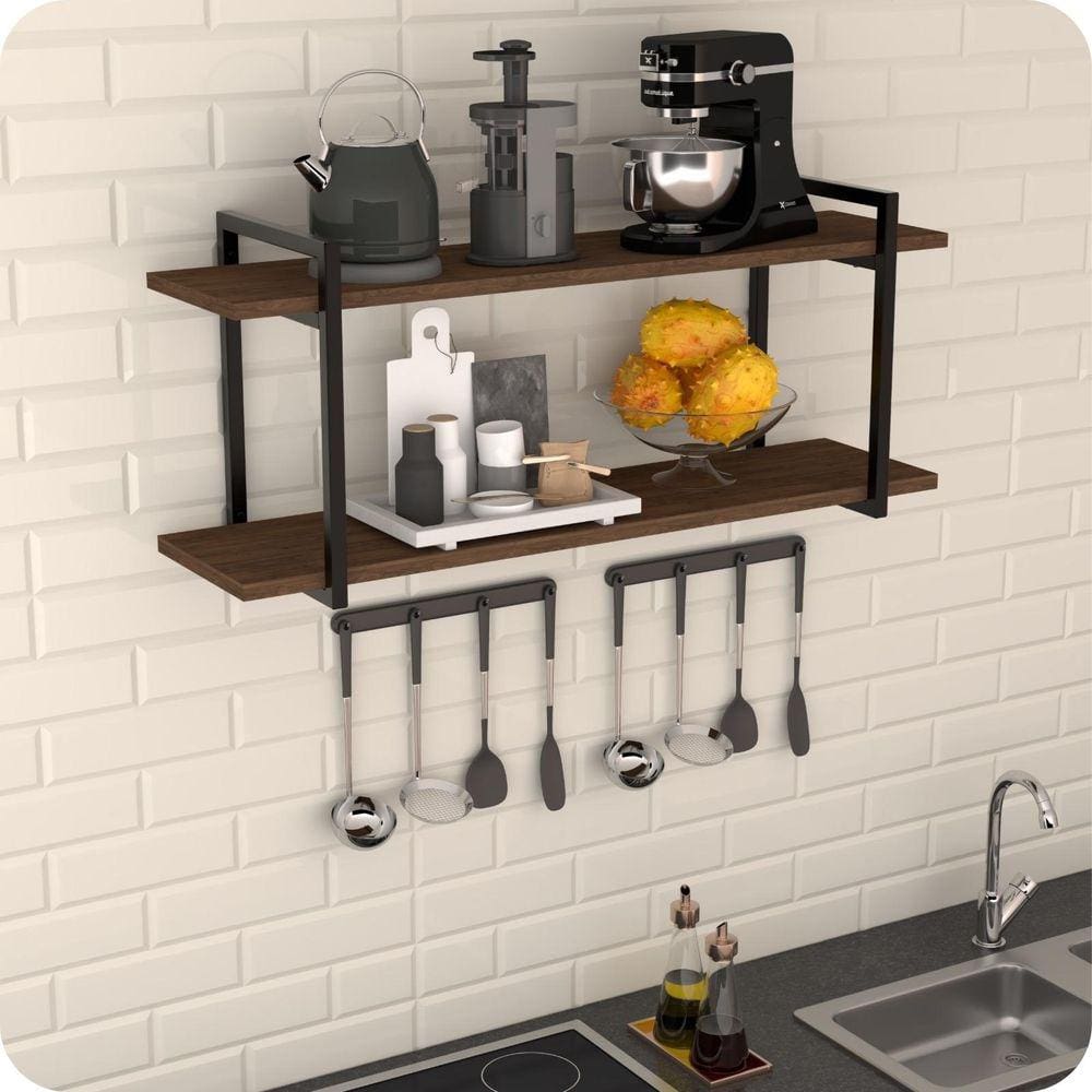 Prateleira Estilo Industrial Cozinha de Parede GND PM 60cm