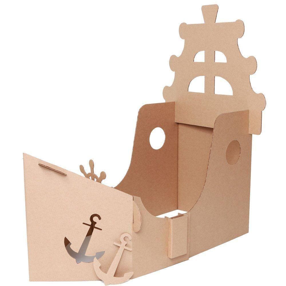 Kit Navio Casinha Para Brincar - Papelão - 202701
