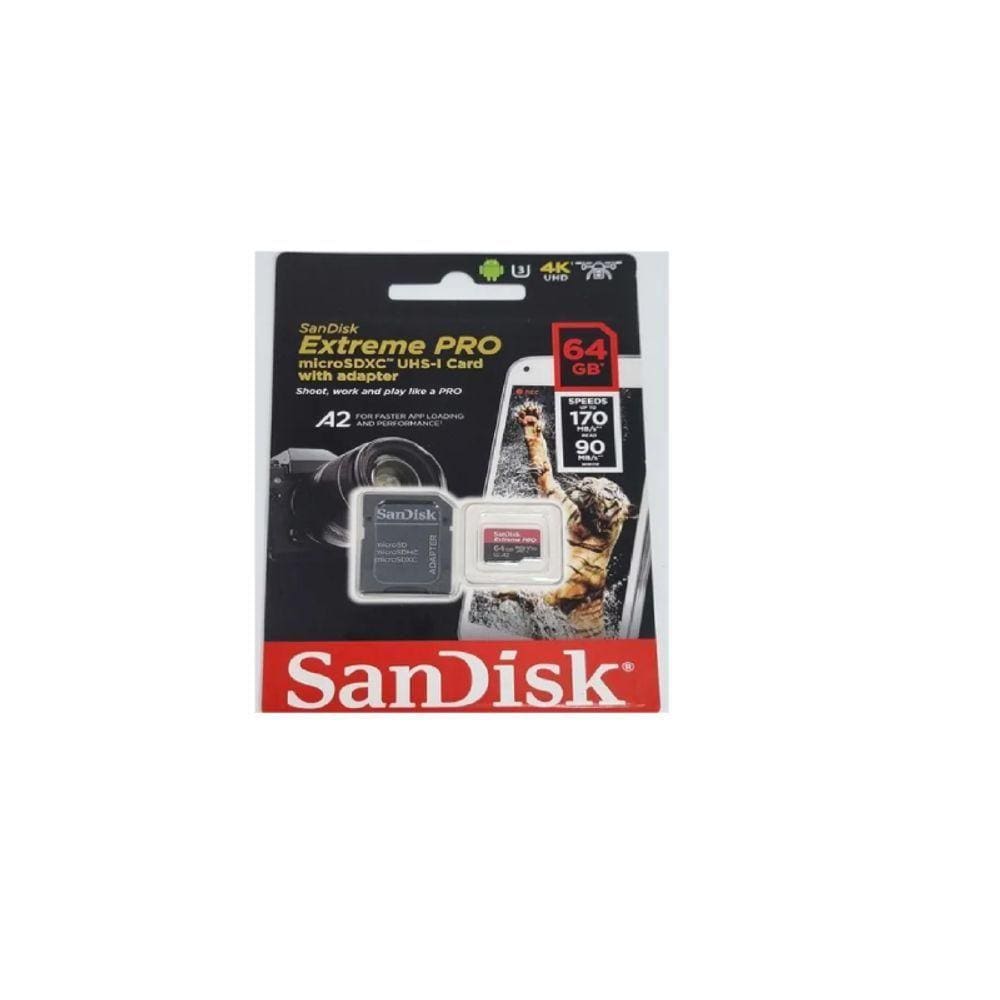 Cartao De Memoria Microsdxc 64gb Sandisk Extreme Pro