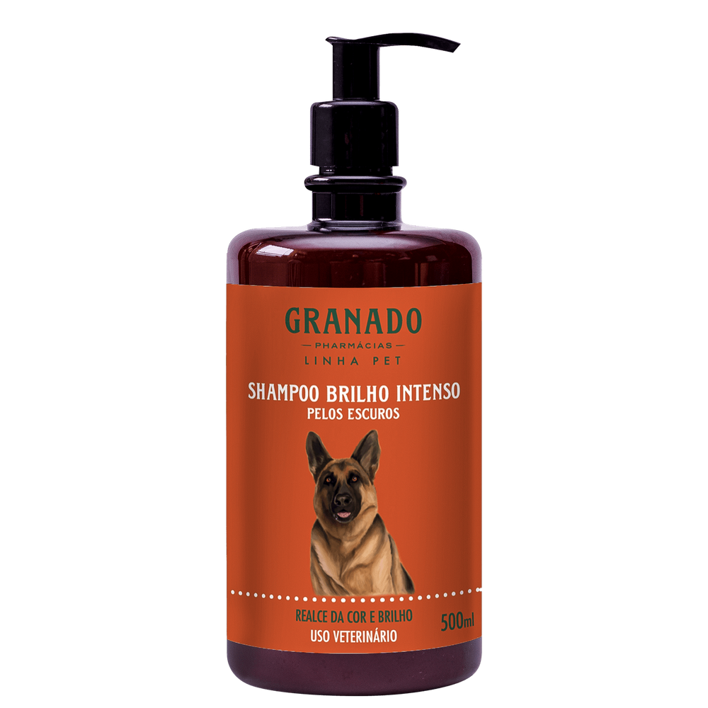 Granado Pet Brilho Intenso para Pelos Escuros Shampoo 500ml