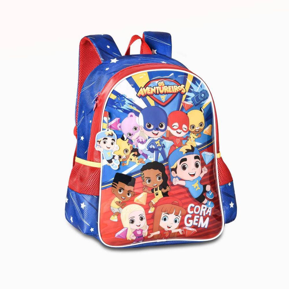 Mochila de Costas Luccas e Gi Neto Os Aventureiros Infantil