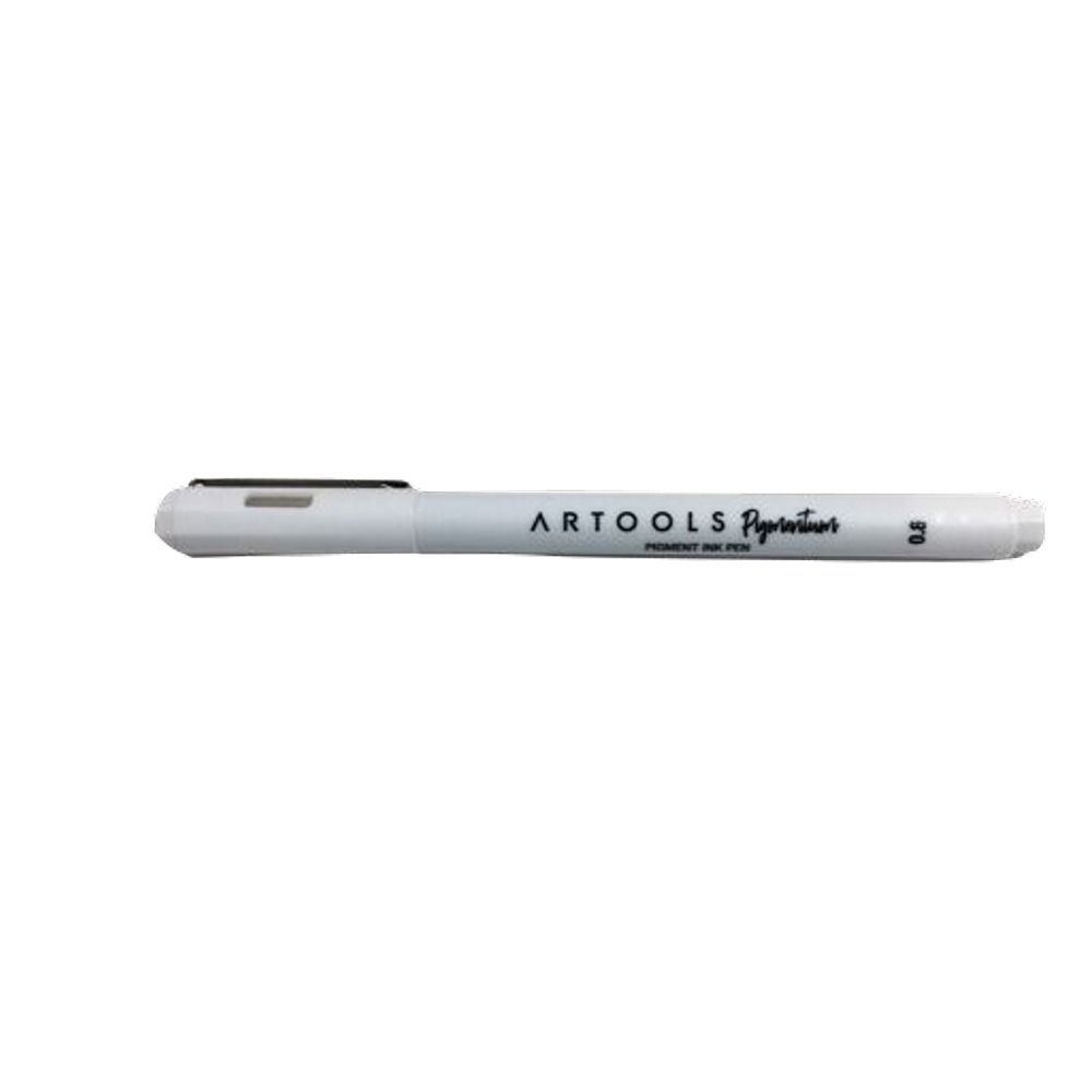 Caneta Nanquim Artools Pigmentum 0.8 mm Preta
