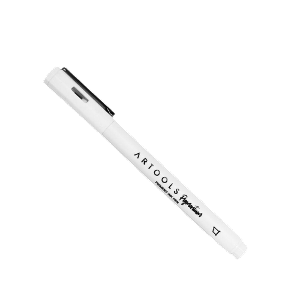 Caneta Nanquim Chanfrada Artools Pigmentum 3.0 mm Preta
