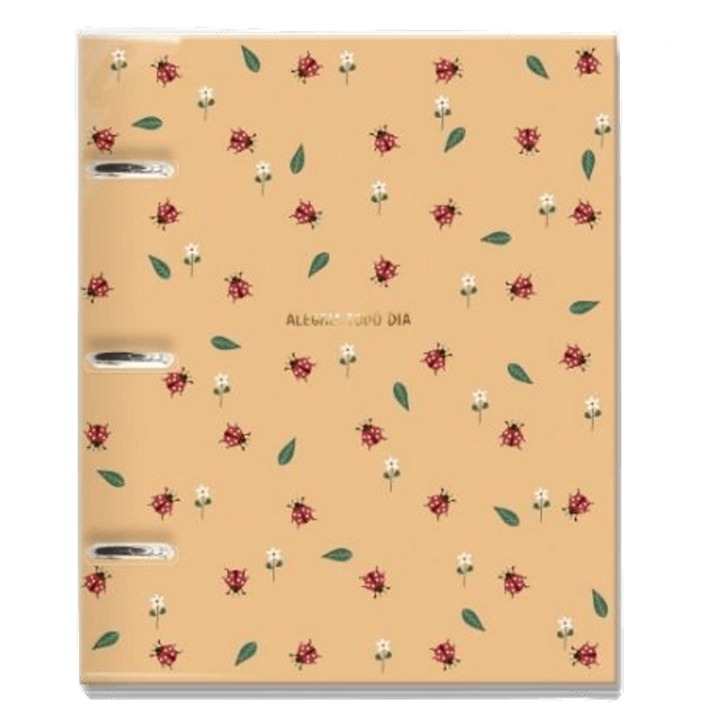Caderno Argolado + 12 divisórias + 80fls Joaninha Fina Ideia