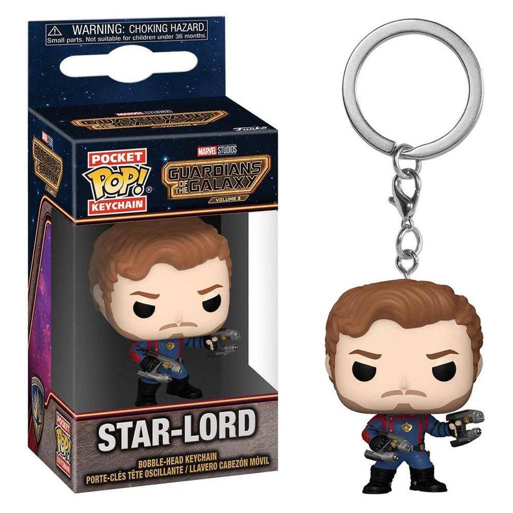 Boneco Funko Pop Star Lord 198 Guardiões Da Galáxia Marvel