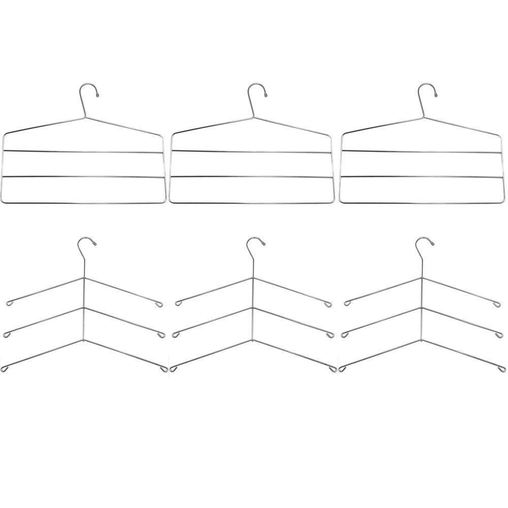 3 Cabides Triplos Para Camisas 3 Cabides Triplos Para Calças