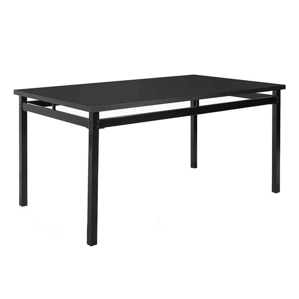 mesa de jantar retangular riviera preta 160 cm