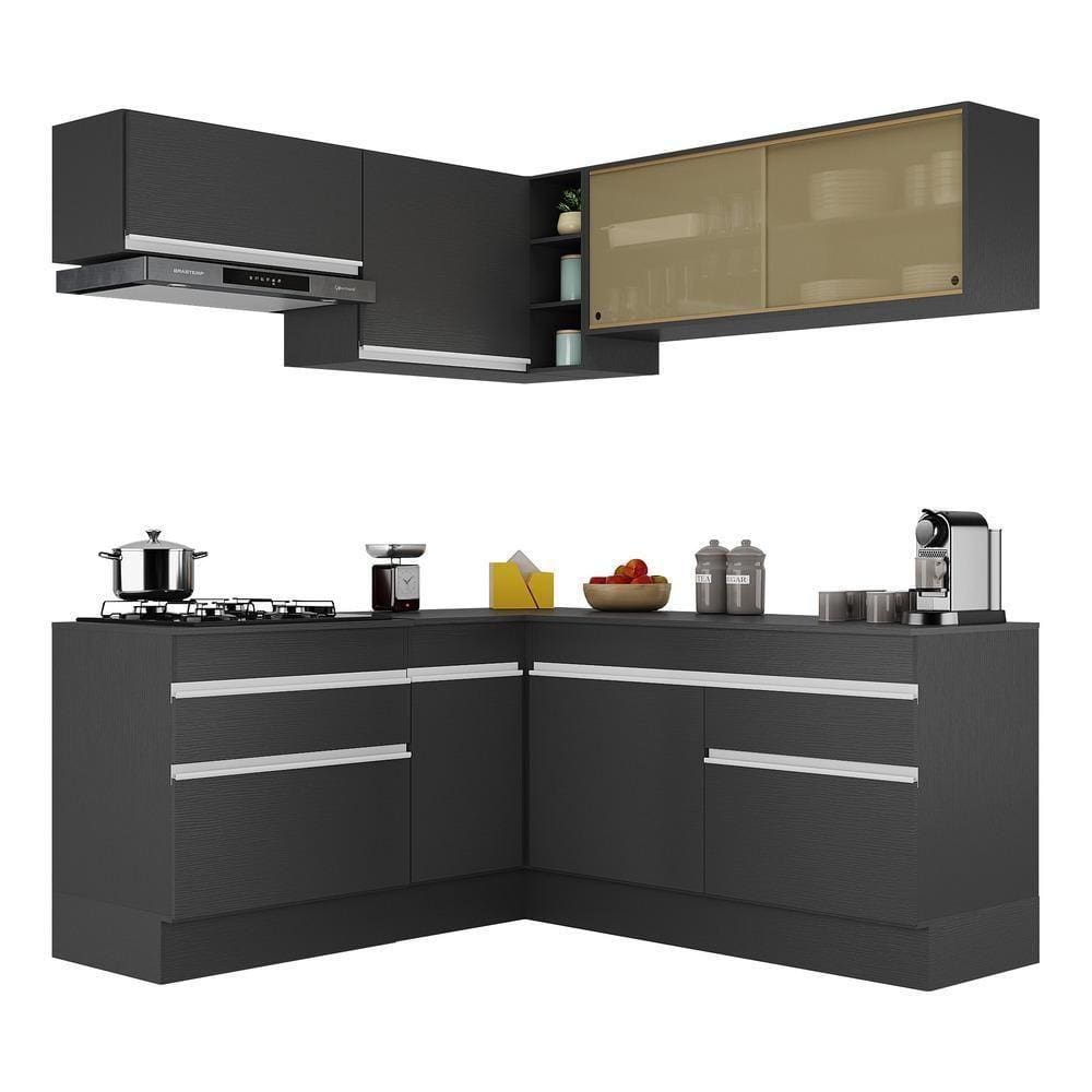 Armário De Cozinha Completa De Canto V2097 Branco