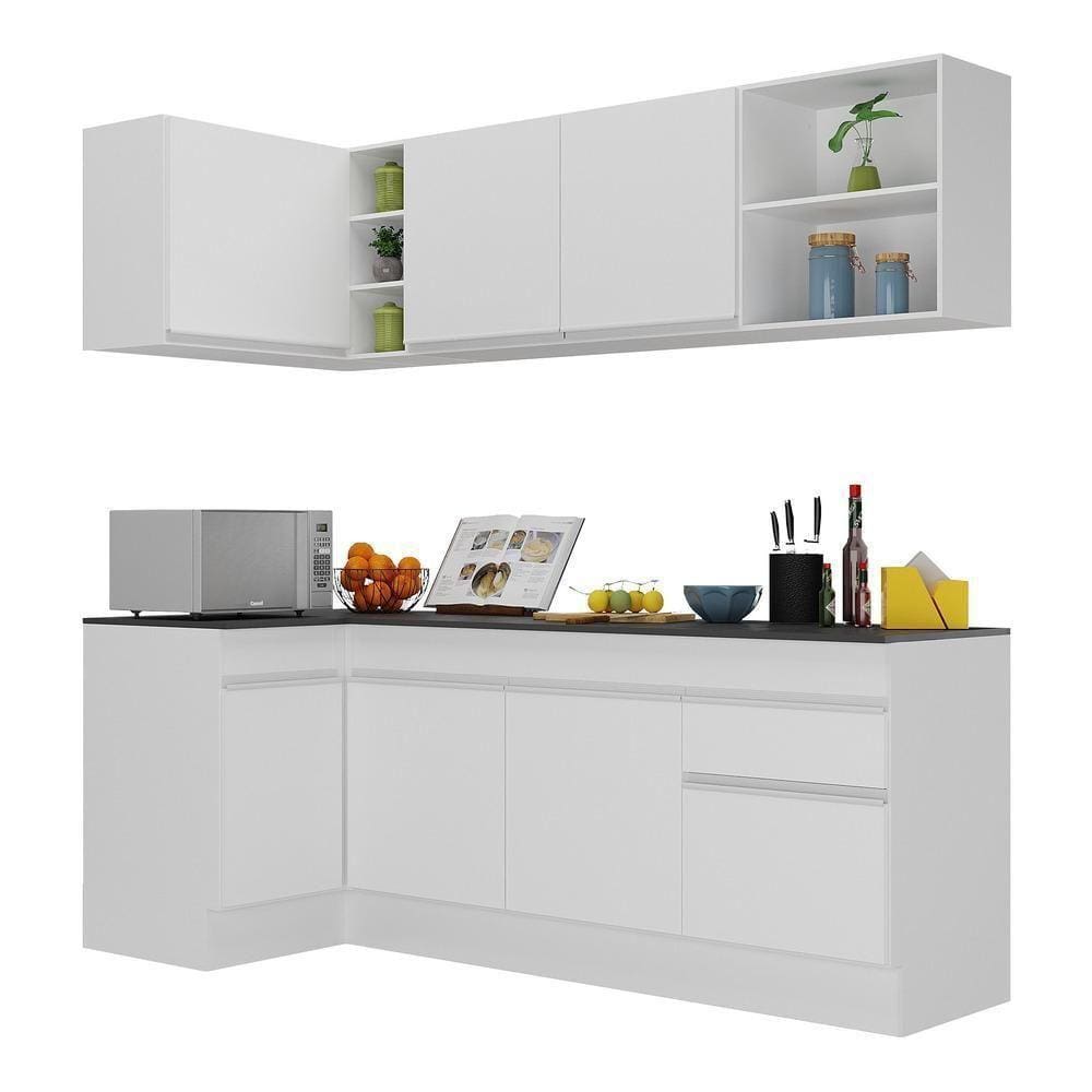 Armário De Cozinha Compacta De Canto V2093 Branco