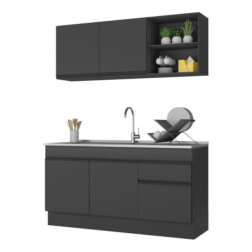 Armário De Cozinha Compacta 150cm Multimóveis V2114