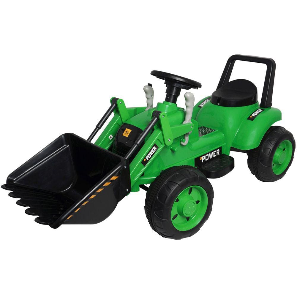 Mini Carro Trator Escavadeira Elétrico 6V Infantil Criança Bateria Brinqway BW-081 Bivolt