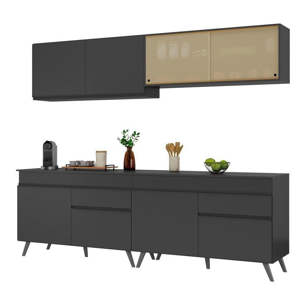 Armário De Cozinha Compacta 240cm Multimóveis V3696