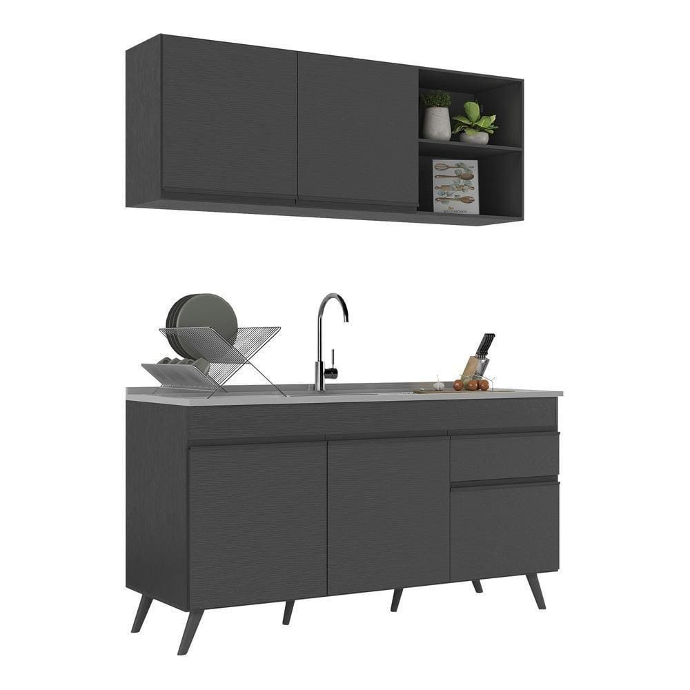 Armário De Cozinha Compacta 150cm Multimóveis V2142
