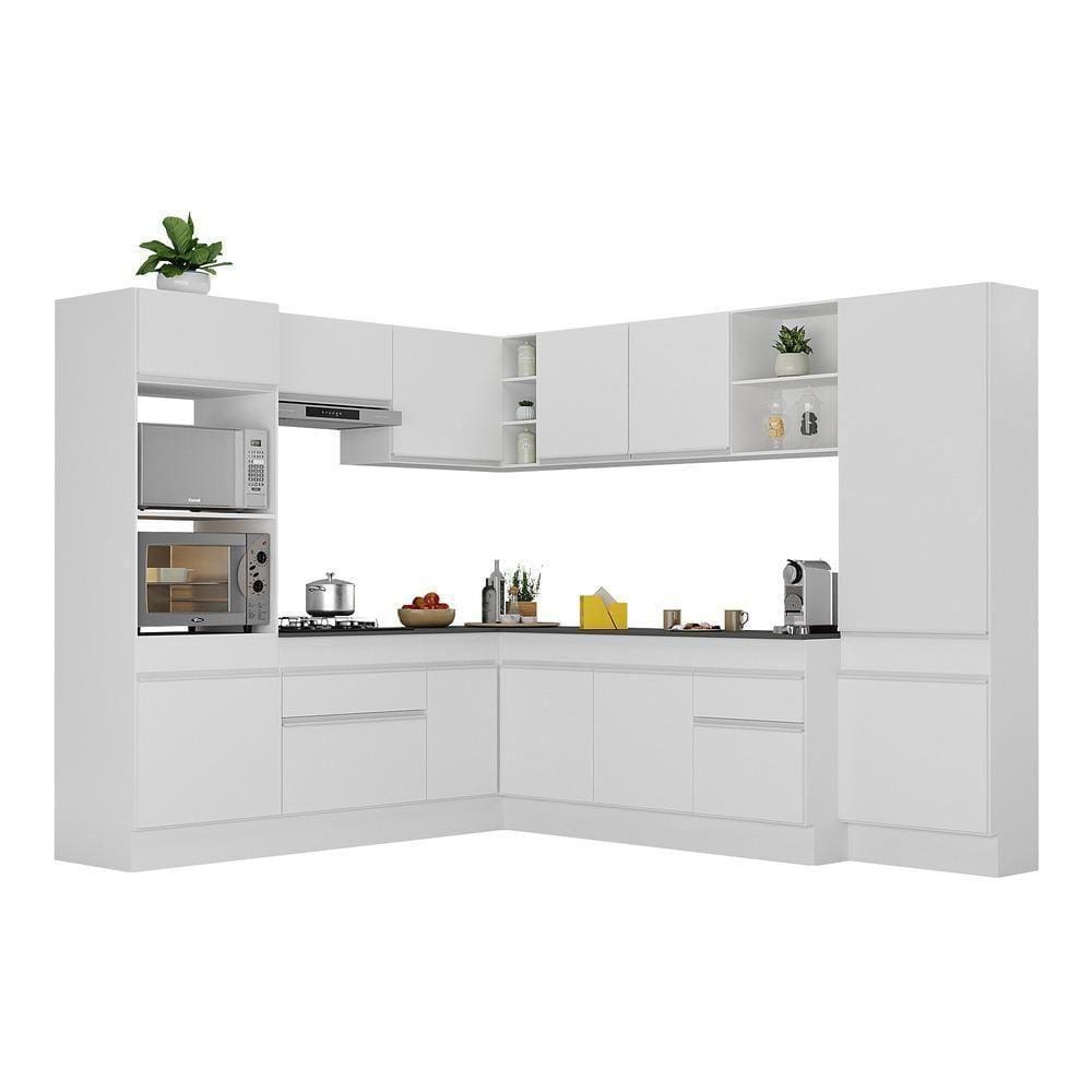 Armário De Cozinha Completa De Canto Multimóveis Branco