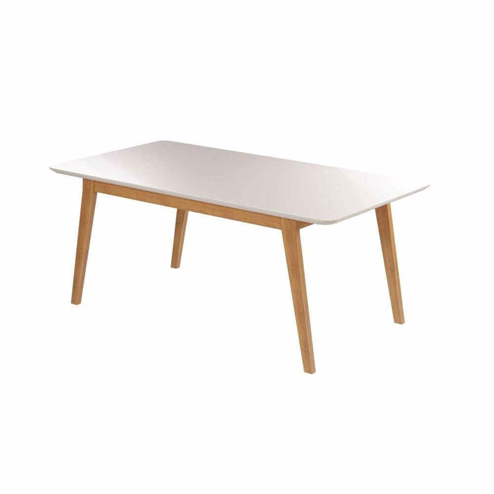 Mesa Retangular 4 Lugares Elegance Candian 1,20 x 0,80JCM Móveis Cinamomo/Off