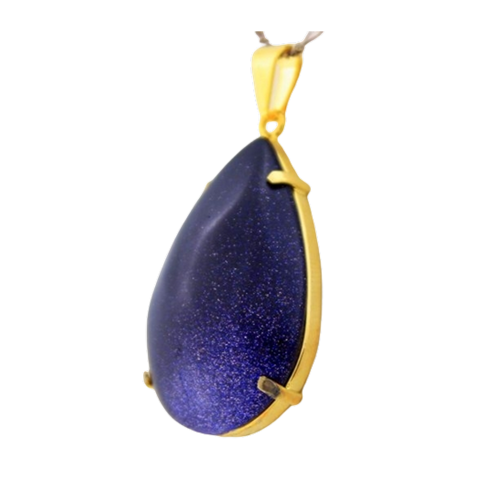Colar Extra Gota Pedra Estrela Montagem Garra Dourado