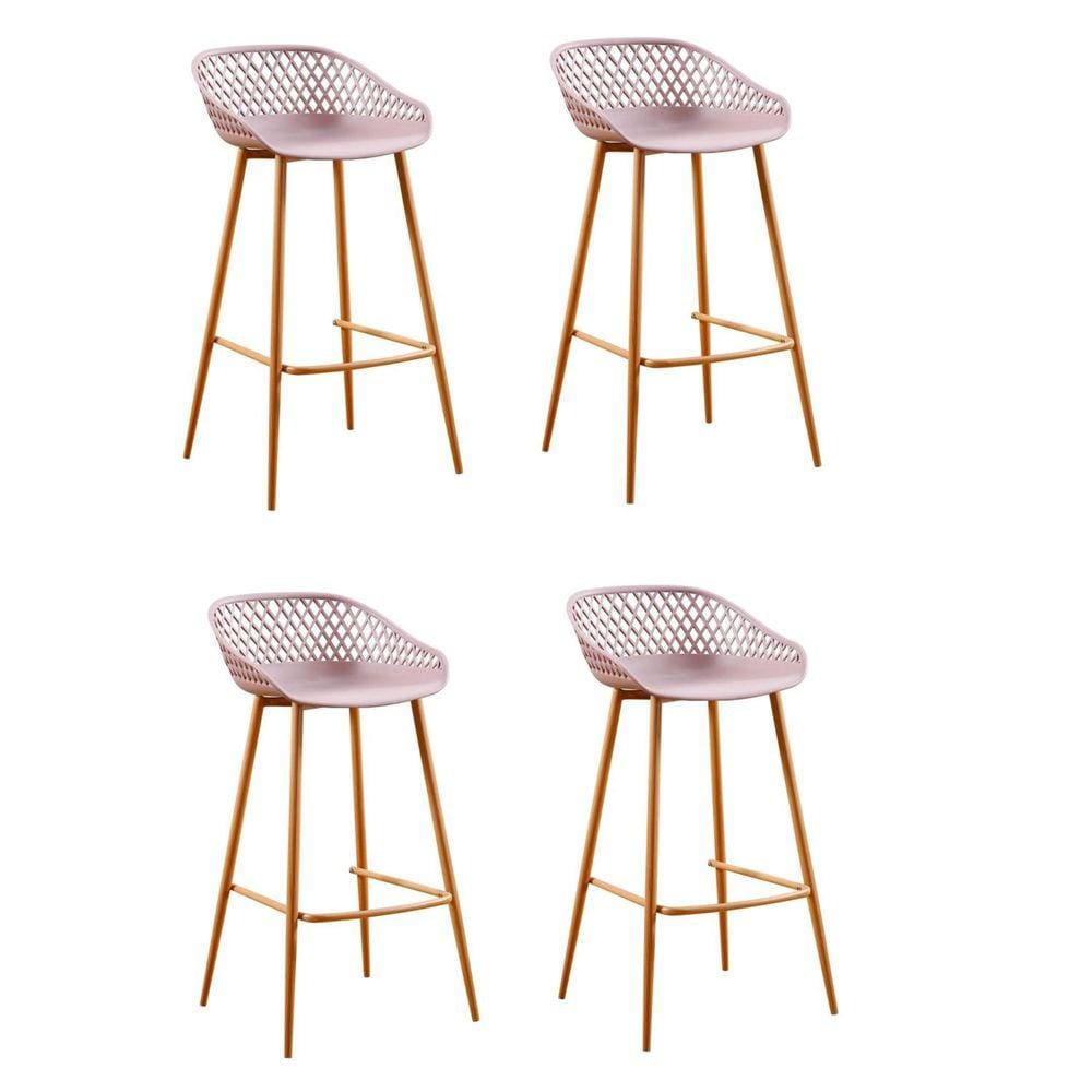 Conjunto 4 Banquetas Clarice Rivatti Camurça